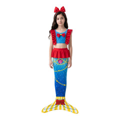 Maillot de bain sirène blanche neige