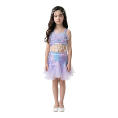 Maillot de bain sirène violet