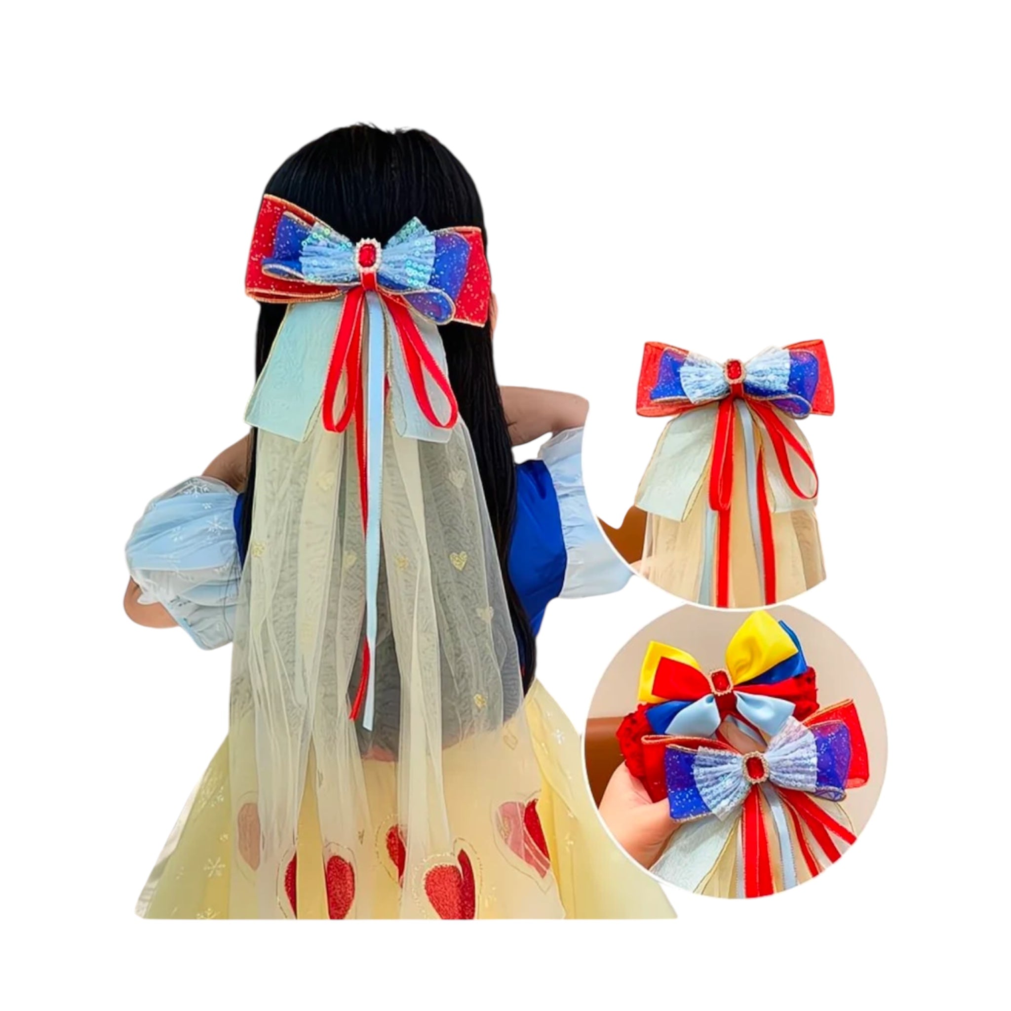 barette blanche neige style mariée