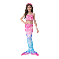 Maillot de bain sirène rose